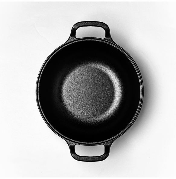 Cast Iron Master Chef Combo with Roti Tawa (26 Centimeter) + Triton Kadhai (22 Centimeter) + Triton Grill Pan (25 Centimeter) 