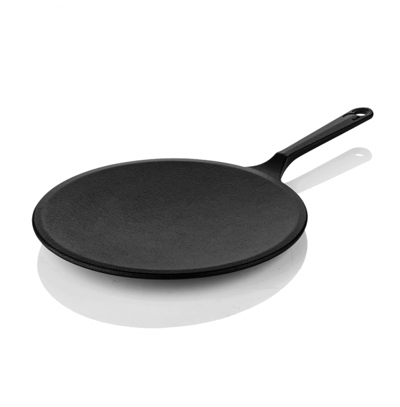 Cast Iron South Indian Combo with Triton Double Handle Dosa Tawa (30 Centimeter) + Europa Roti Tawa (26 Centimeter) + Europa Paniyaram (9 pit)