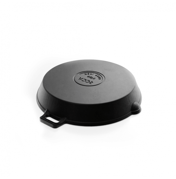 Triton Edition Cast Iron Grill (25 Centimeter), Non-stick Griddle Pan, Barbeque, Tandoori, Raised Edges, 100% Natural, Pre-seasoned, Induction Compatible, 2.5 kgs, 25 Centimeter, 1.5 ltrs