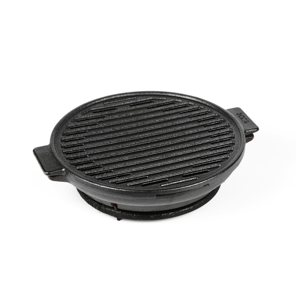 Europa Edition Cast Iron Grill Stove (24 Centimeter), Non-stick, 100% Natural, Pre-seasoned, Gas Stove Only, 3.7 kgs, 24 Centimeter